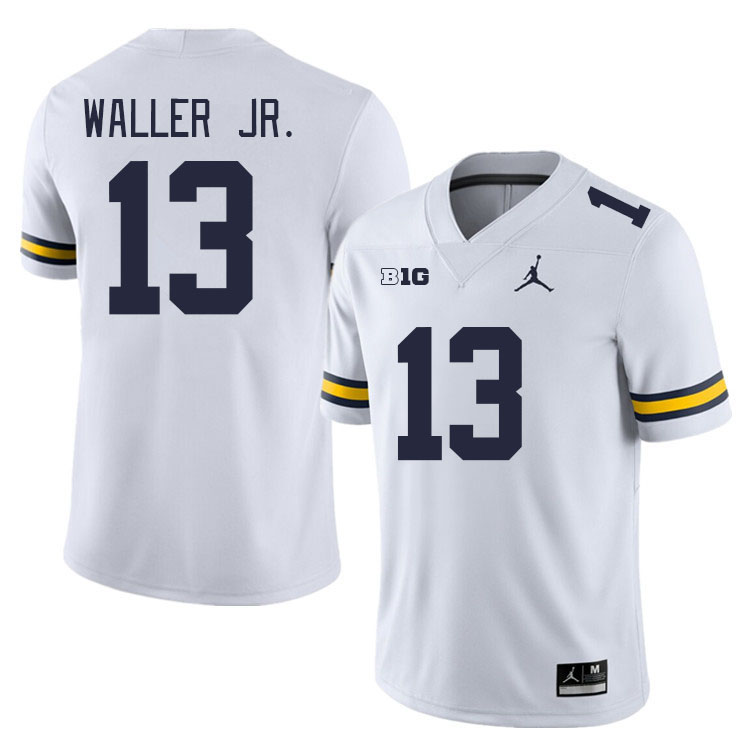 Michigan Wolverines #13 DJ Waller Jr. College Football Jerseys Stitched Sale-White